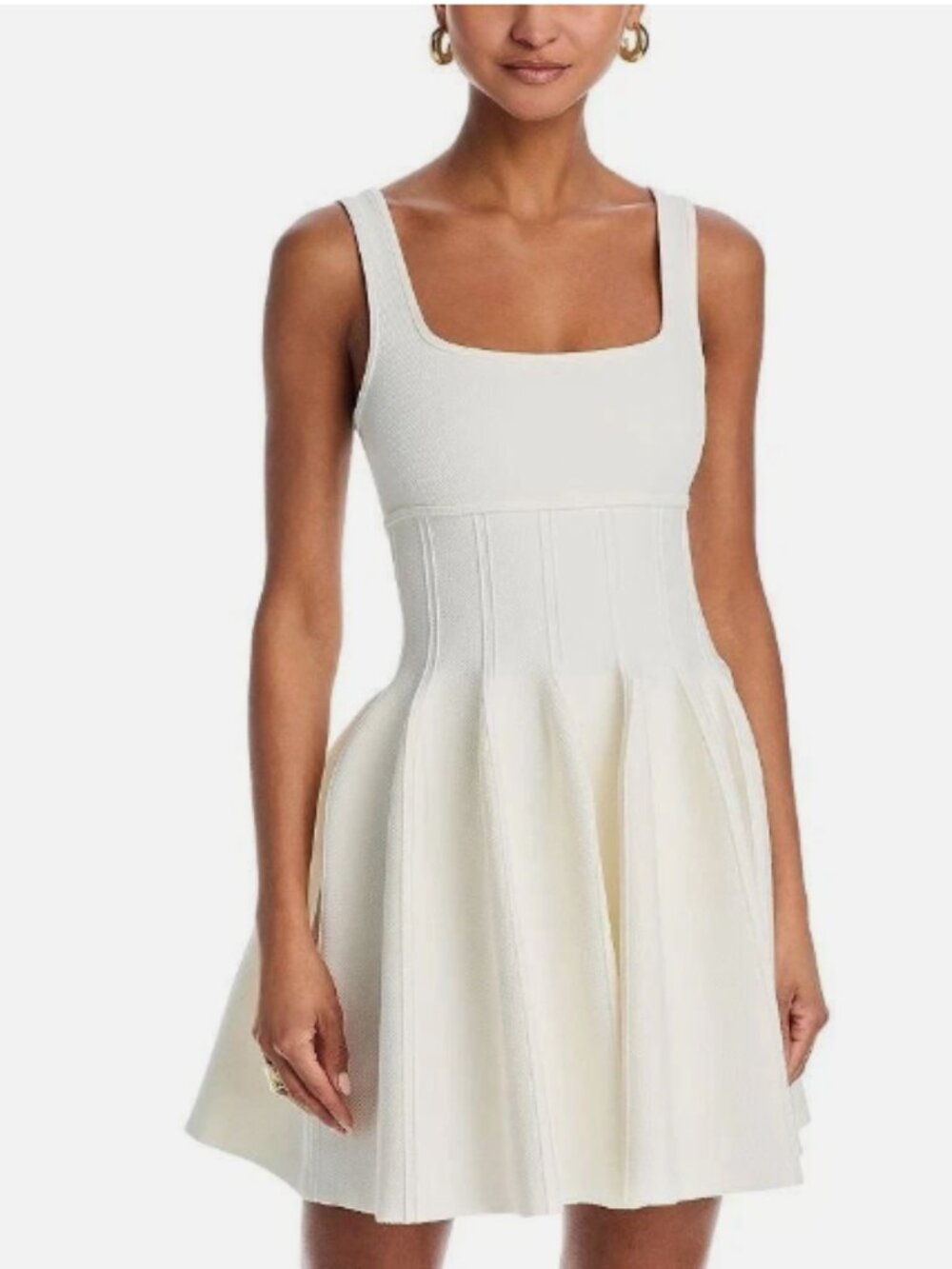 SIMKHAI Elektra Pleated Mini Dress Size XL-MSRP $545